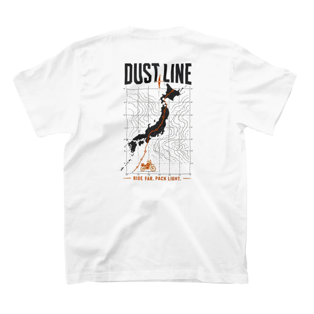 SUZURIで販売中の白いDUST LINE公式Tシャツ背面